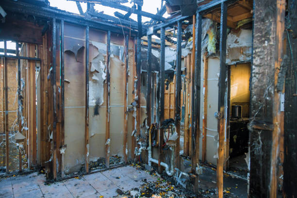 Professional Emergency Fire Cleanup technician working in Walnut, IL